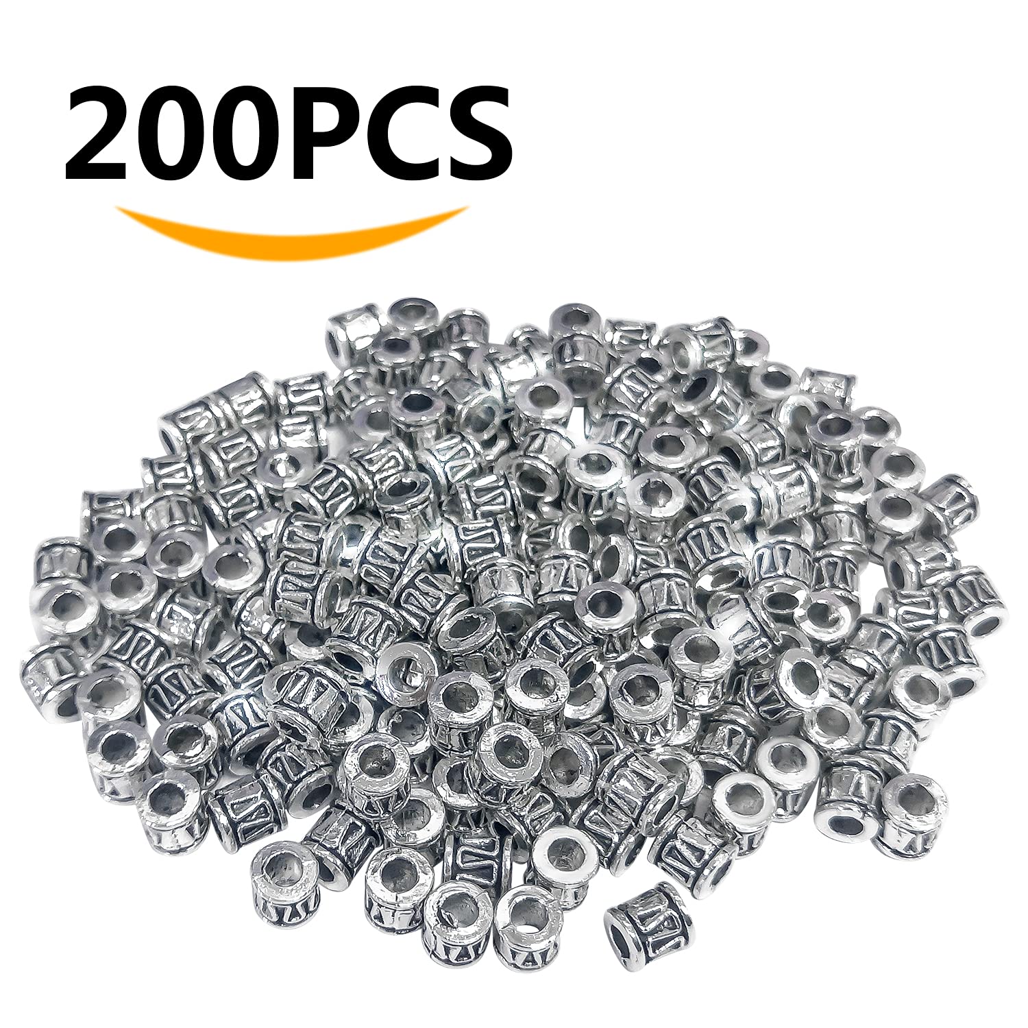 Lot De 15 Perles D'espacement Tibétaines En Alliage Argenté Pour La Fabrication De Bracelets Faits à La Main, Cadeau Artisanal De 5 Mm