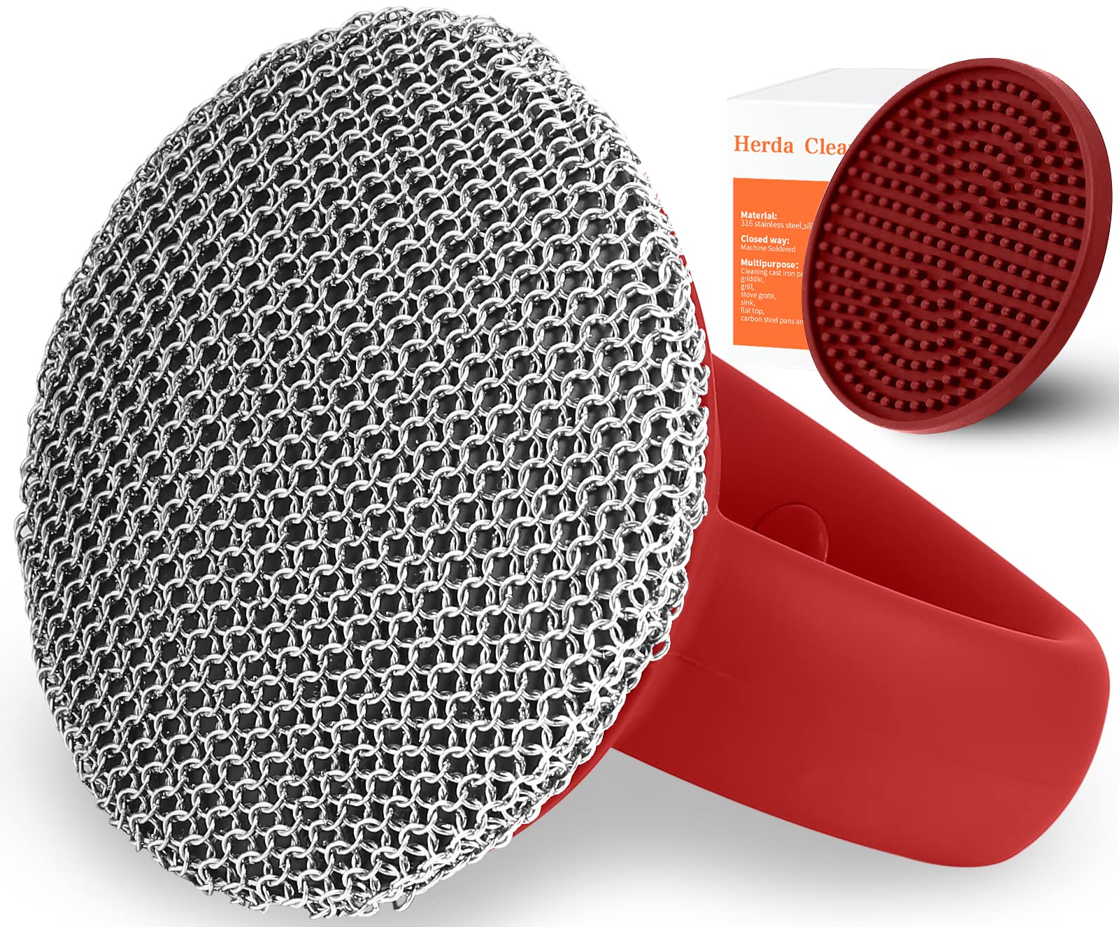 Herda Cast Iron Chainmail Scrubber