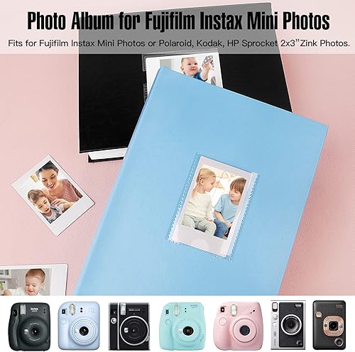 Miniatura 2 de Álbum de fotos hecho a mano con espacio de escritura para cámara Fujifilm Instax Mini, álbum de fotos de 2 x 3 pulgadas, álbum de fotos Polaroid