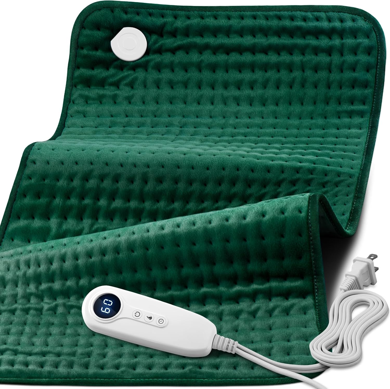 XXXL Heating Pad for Back Pain Relief & Period Cramps, Extra Large Elecctric Heating Pads for Women Legs Knee Feet Neck & Shoulders, 17”x33” Oversized Heat Pad with Timer, Gifts for Women Mom Men Dad