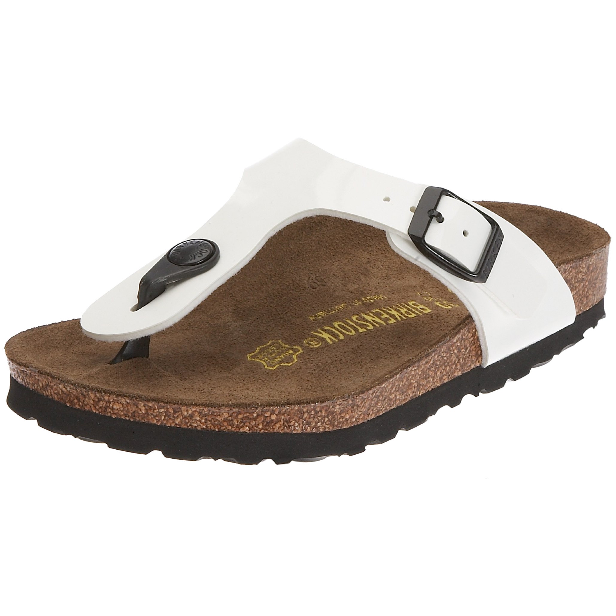 Birkenstock Rio Sandals Girls White/Patent Sandals Shoes — view 56