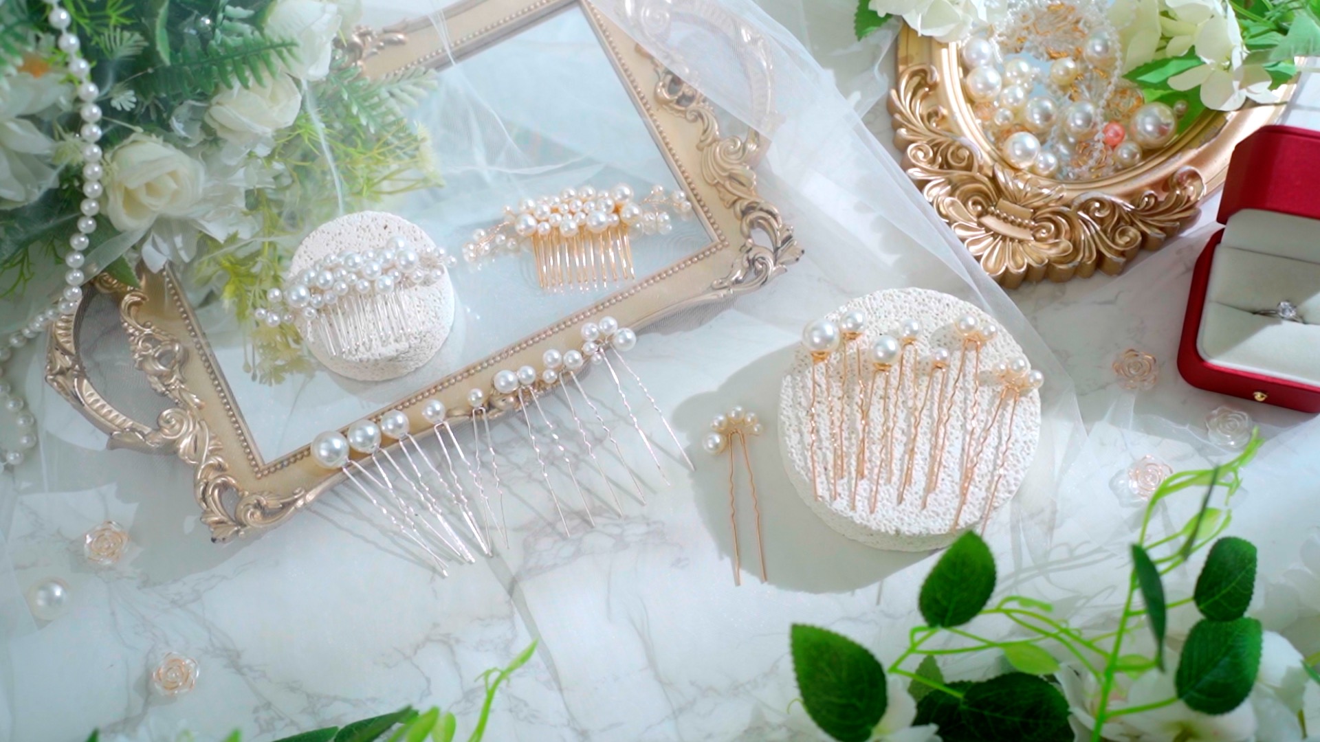 Amazon.com : Geosar 9 Pcs Wedding Hair Accessories Pearl 