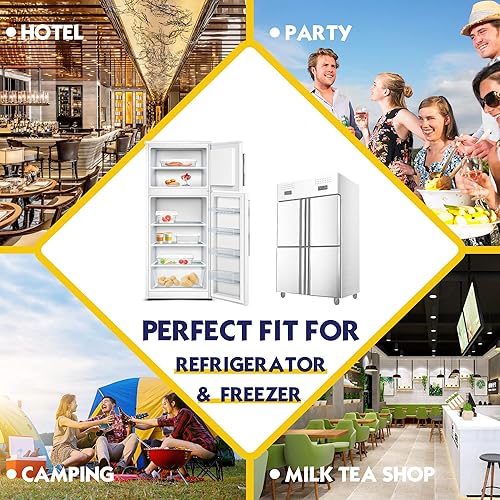 Miniatura 9 de BIEAMA Paquete de 6 sartenes para alimentos con tapas, tamaño 16 de 6 pulgadas de profundidad, policarbonato, transparente