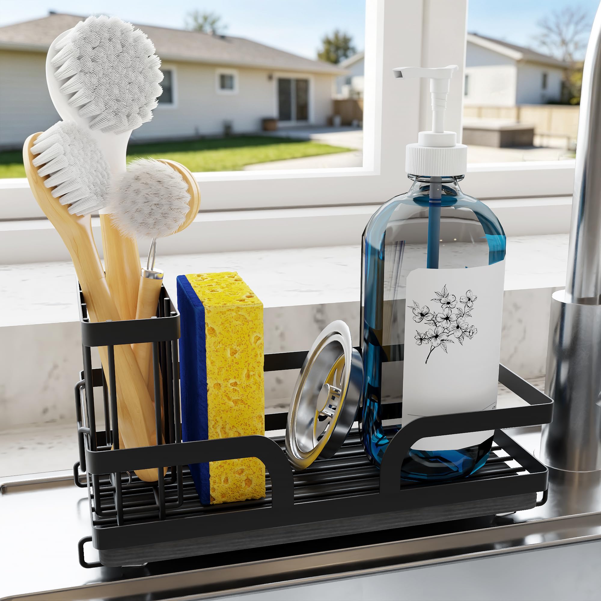 Sponge Holder for Sink - Dry & Organize -1