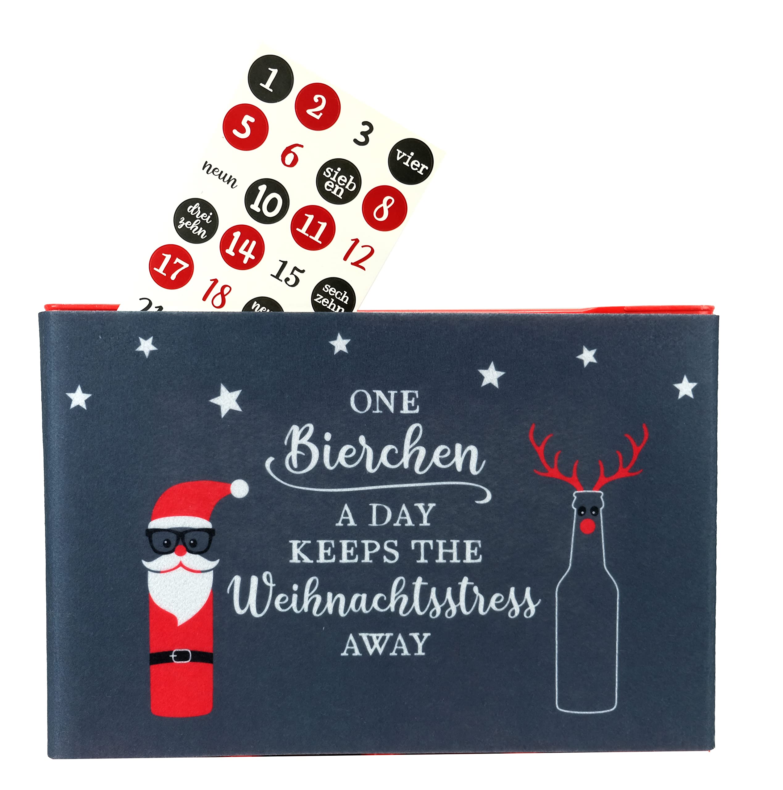 Bock op Kölle Craft Set for Beer Crate Felt with Velcro Fastening Grey, gray - Image 2