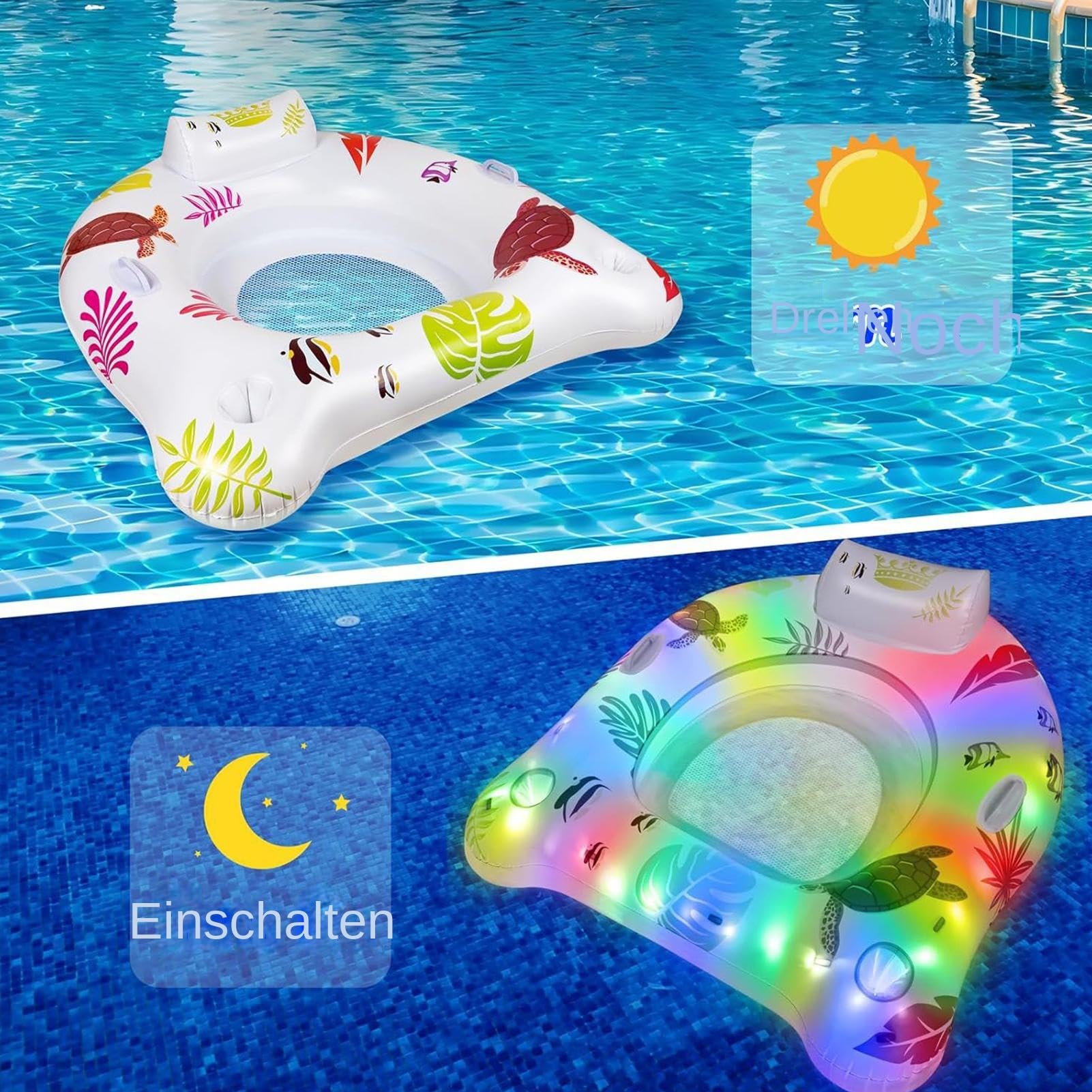Sillones Flotantes de la Piscina para Adultos Juguetes de Tumbona Flotante