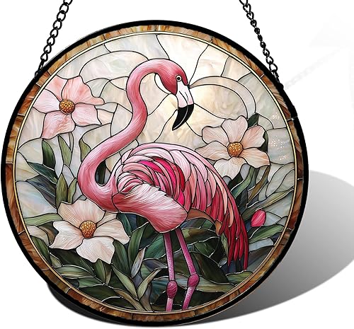 Miniatura 9 de Colgante de Vidrieras para Ventana - 5 Gatos en una Rama Atrapasol para Ventanas Puertas Decoración del Hogar y Navidad, Día de la Madre Día del