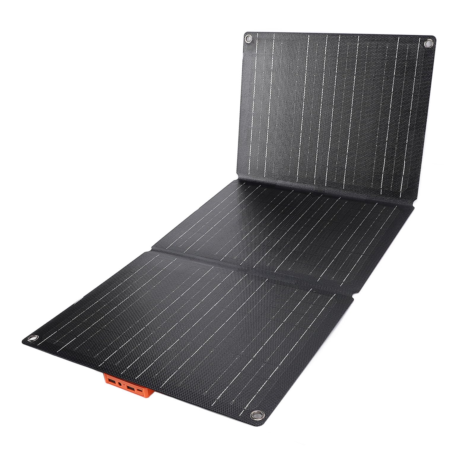 Pssopp Rekreacja na świeżym Powietrzu Wysokowydajna ładowarka Słoneczna 100 W ETFE Odporny na Kurz Panel Kempingowy z Podwójnym Wyjściem USB TYPE C DC Odporny wodę do Pieszych Wędrówek Kempingu