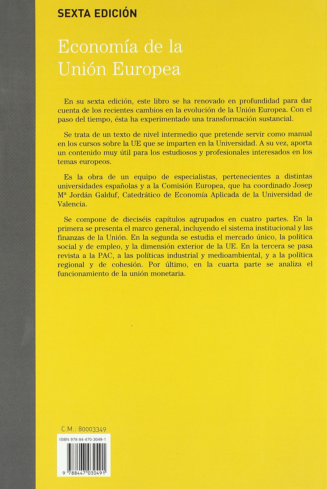 Economía de la Unión Europea (Tratados y Manuales de Economía)