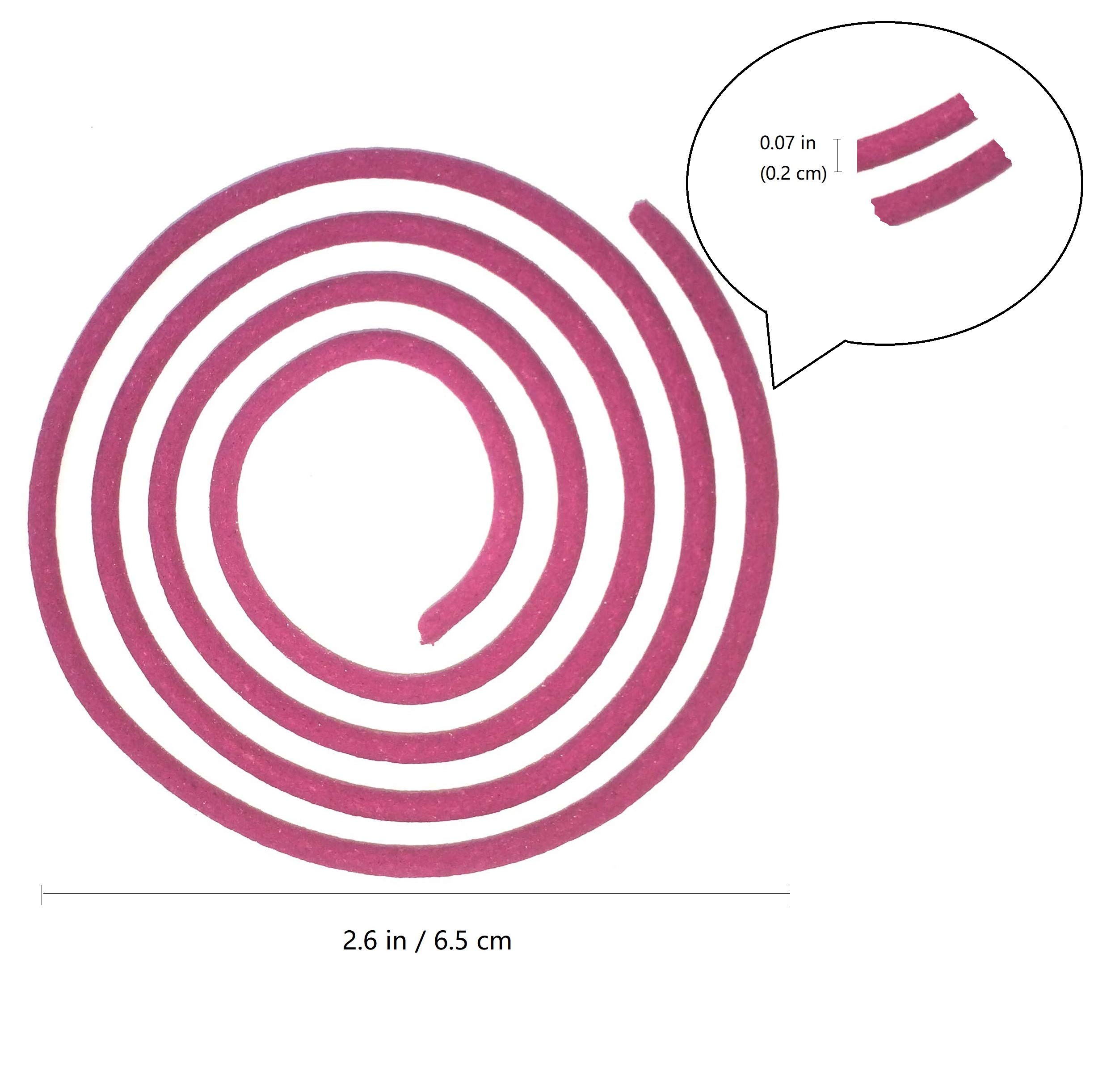 Spiral Jasmine Incense, 24pcs 2HR Coils for Burner