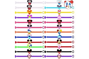 24PCS Cute Mouse Theme Disney Slap Bracelets