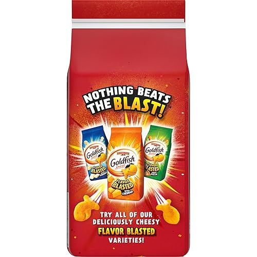 Miniatura 7 de Pepperidge Farm Goldfish Flavor Blasted Cheddar Jack'd Crackers, bolsa de 6.6 onzas