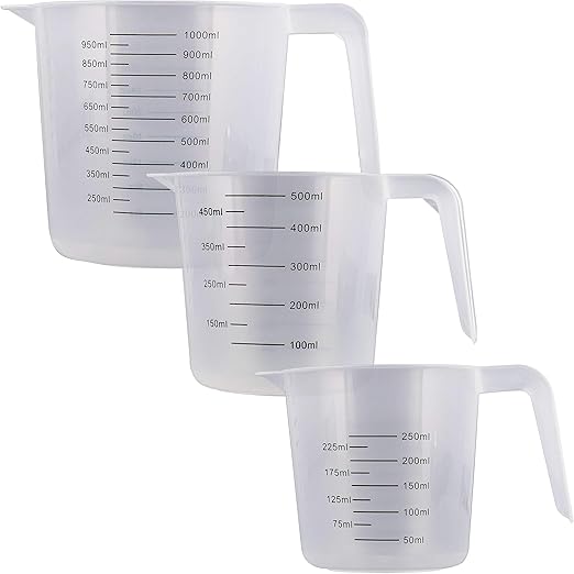 Amazon.com: U.S. Kitchen Supply - Set of 3 Plastic Graduated Measuring ...