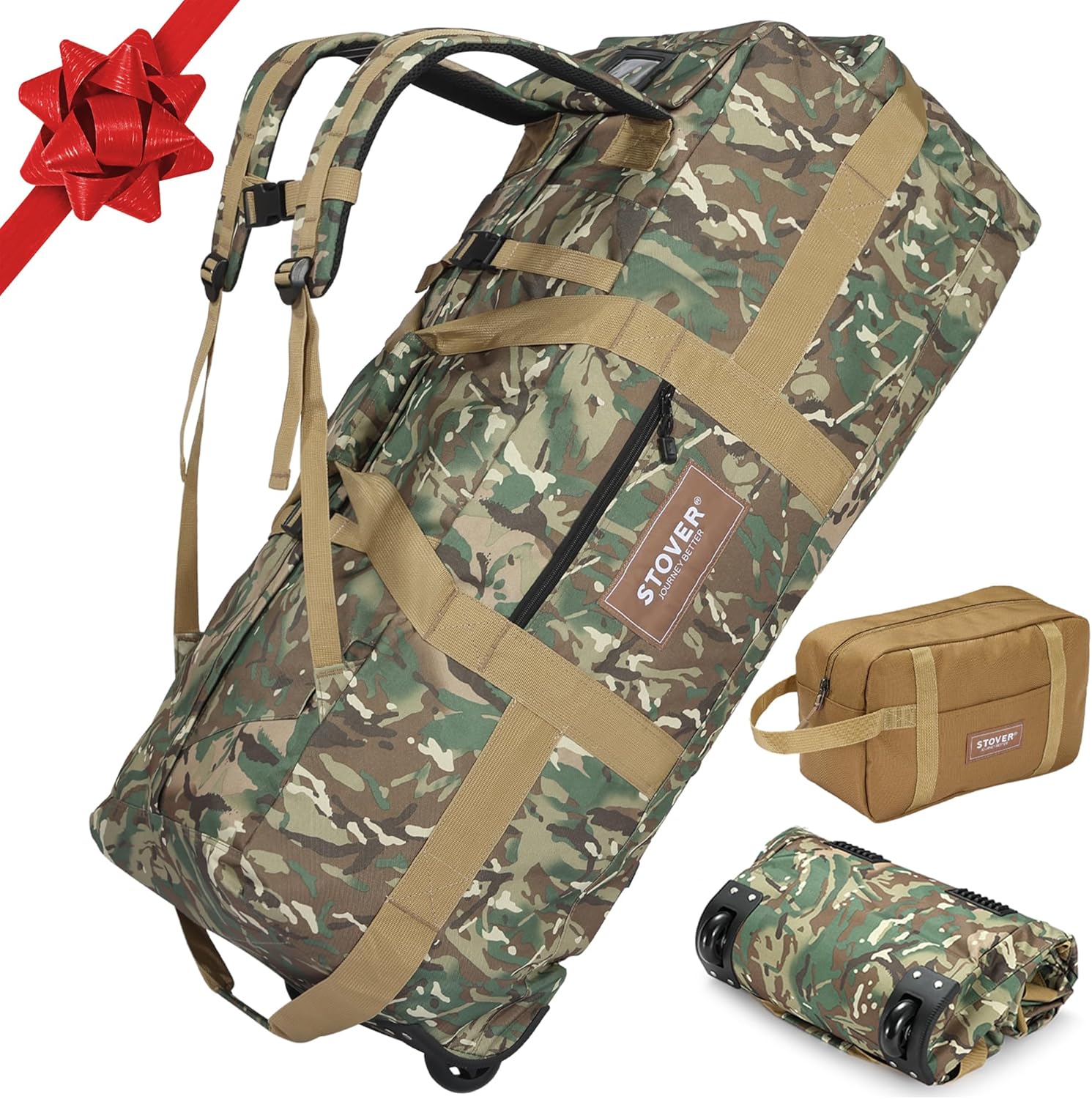 STOVER 100L Rolling Duffel Bag with Wheels, X-Large...