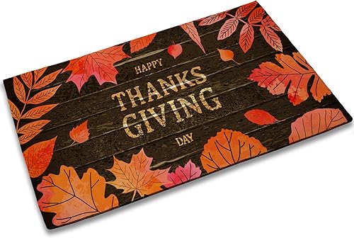 Tapete de primavera, tapete de primavera para el día de Acción de Gracias, para interiores, diseño de hojas de arce otoñales, para decoración de