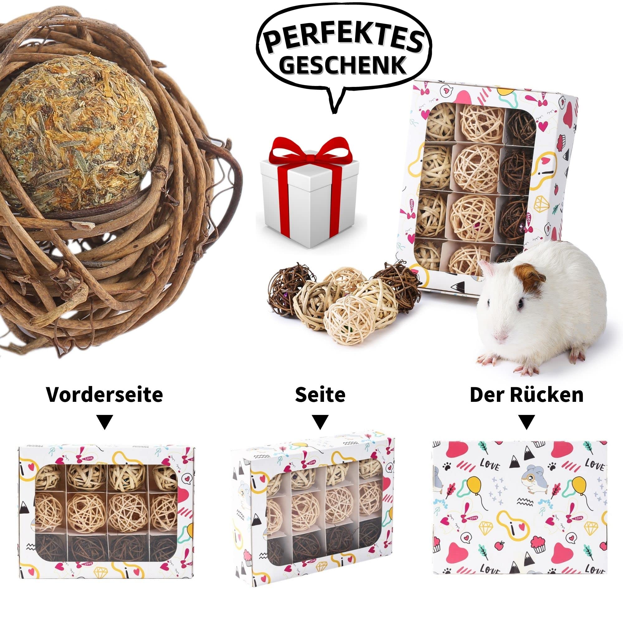 Hamster Spielzeug Meerschweinchen Zubehör Nagetier Produktbild-Vorschau 5