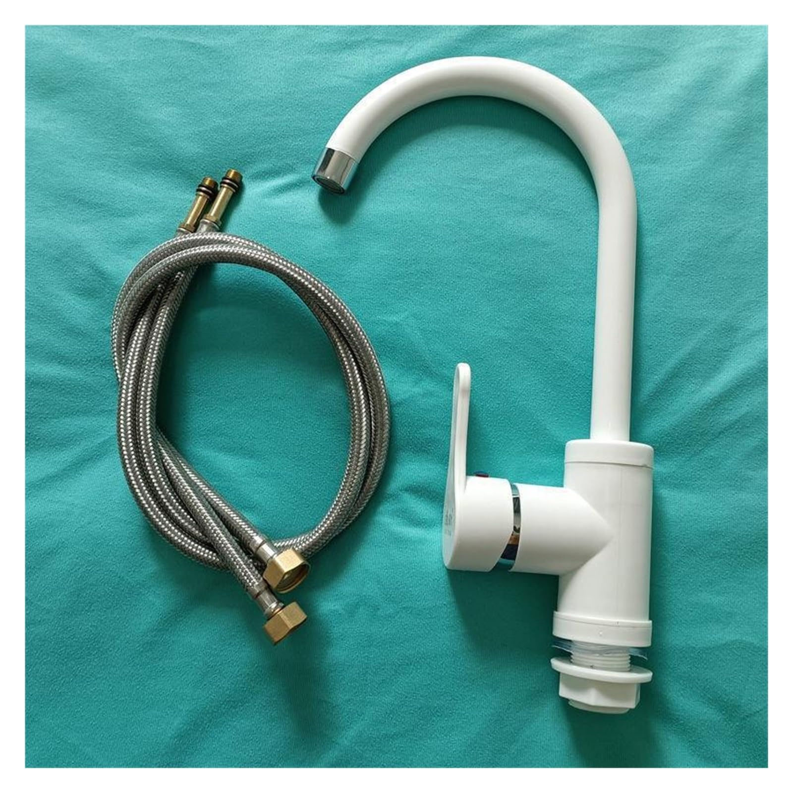 Robinet de lavabo plastique double trou et monotrou à poignée unique