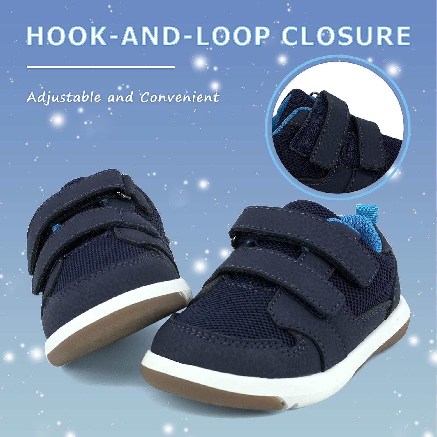 SKYWHEEL Toddler Boys Girls Tennis Shoes Kids Slip On Barefoot Shoes Wide Casual Walking Running Sneakers for Little Kids - Image 3