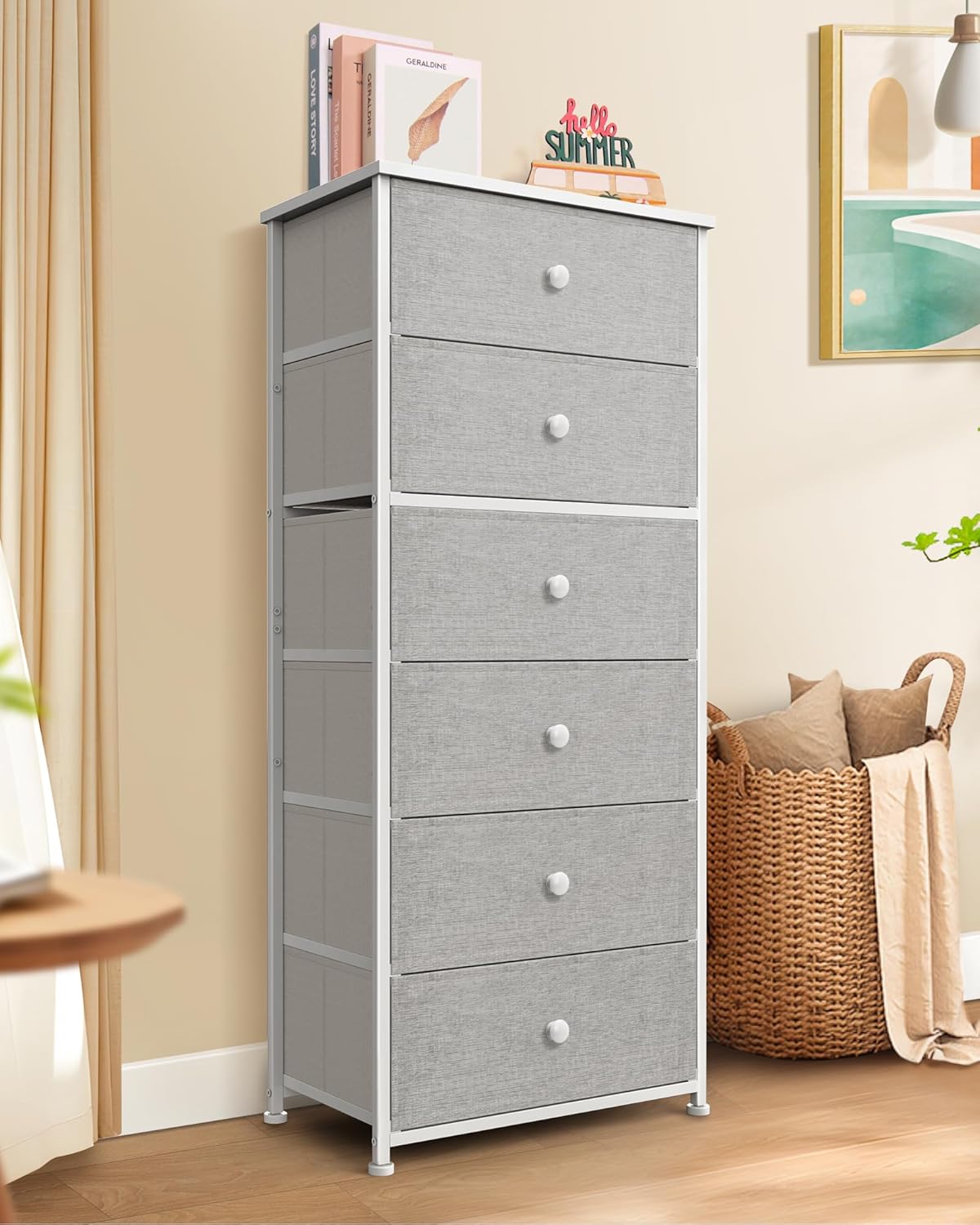 6-Drawer Minimalist Fabric Dresser