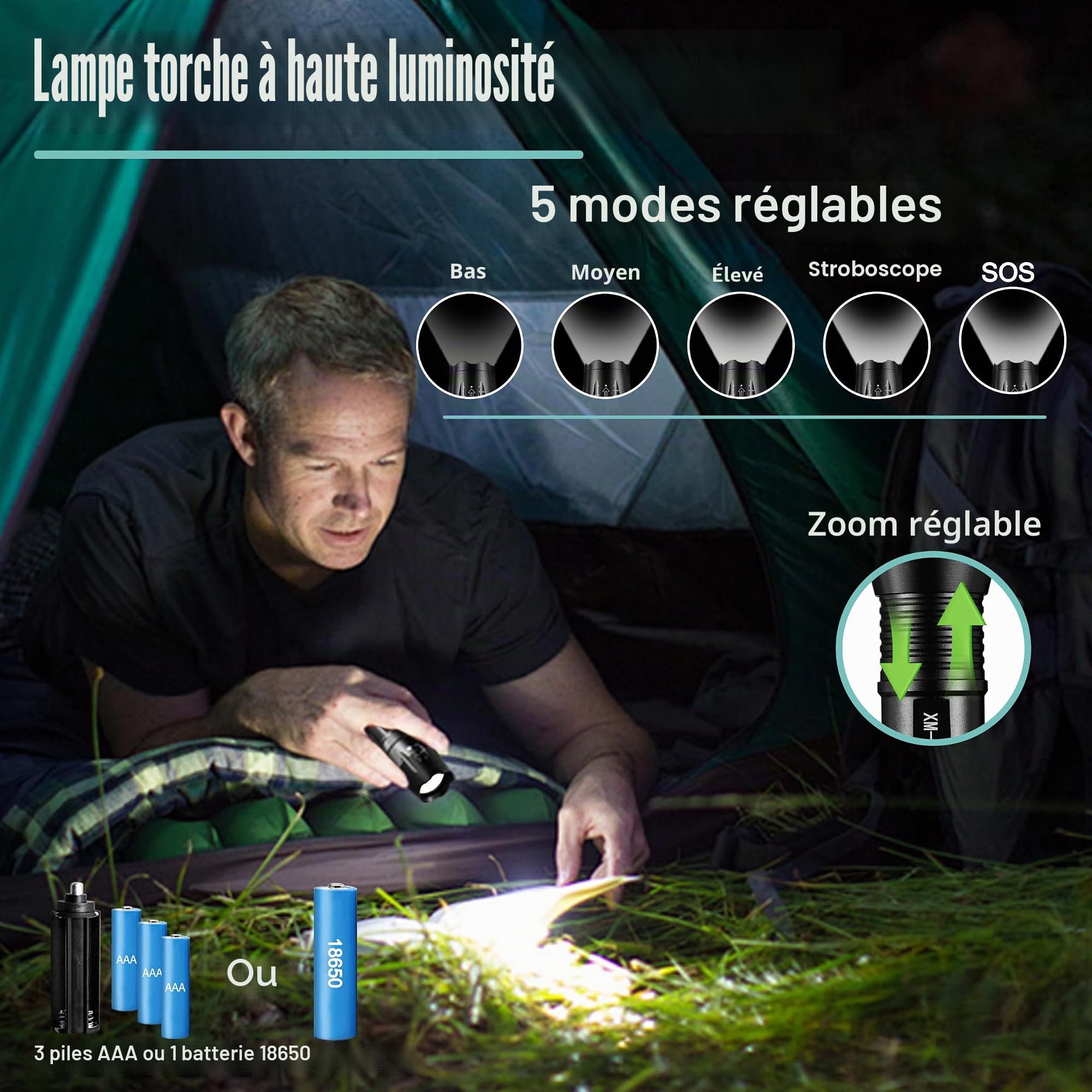 RoverTac Coffret cadeau multitools – Marteau multifonction 12 en 1, lampe torche LED, couteau utilitaire dans un coffret cadeau « I LOVE YOU » – Cadeau pour mari, petit ami, lui, les hommes