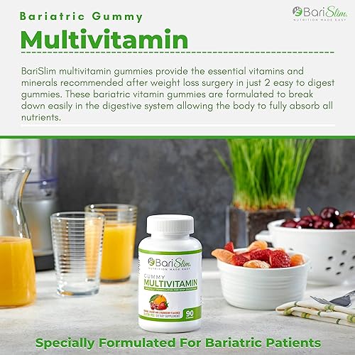 Miniatura 4 de BariSlim Bariatric Multivitamin Gummies - Vitamina Gummy especialmente formulada para pacientes tras perder peso Cirugía - 90 Fruit Chews