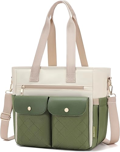 RalChyez Lonchera para mujer, bolsa de almuerzo grande a prueba de fugas para adultos, bolsa de almuerzo aislada con bolsillo de almacenamiento para