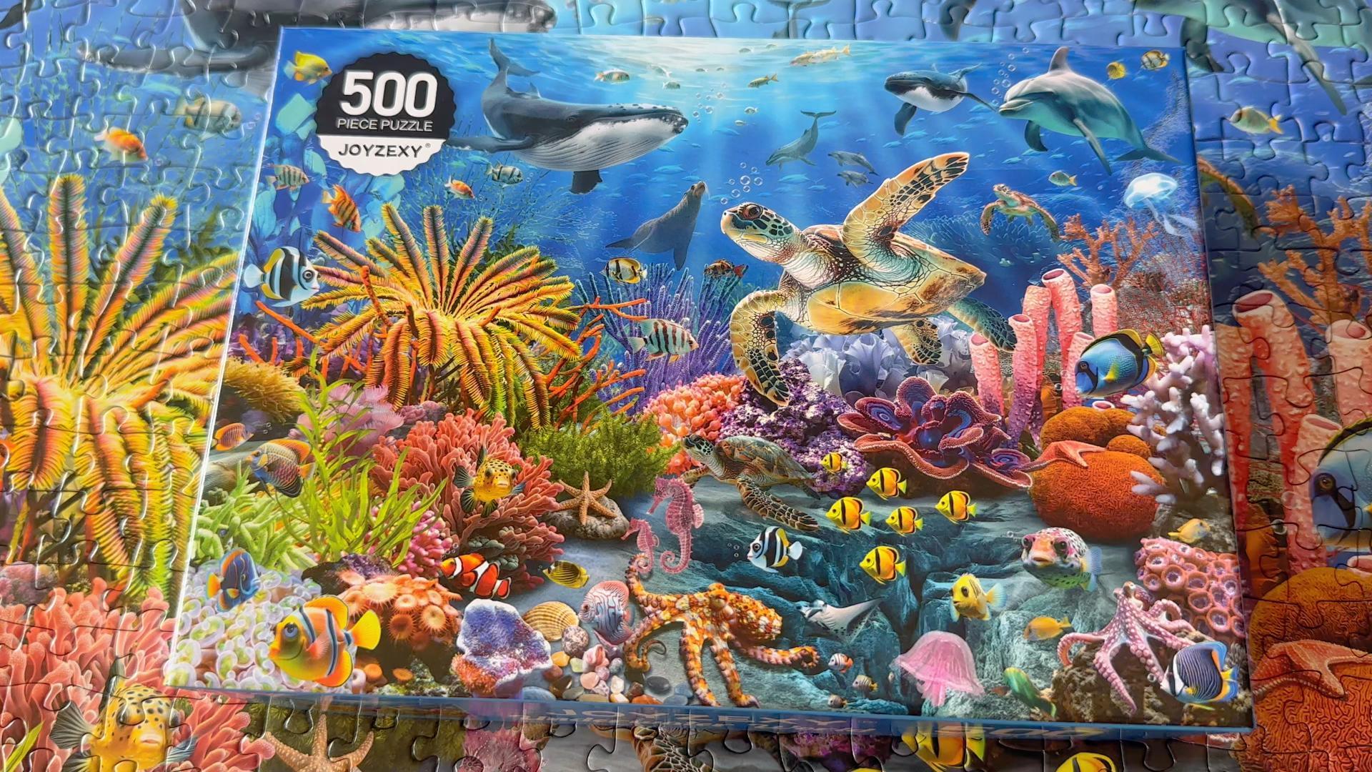 JOYZEXY 500 Piece Puzzles for Adults, Underwater World Jigsaw