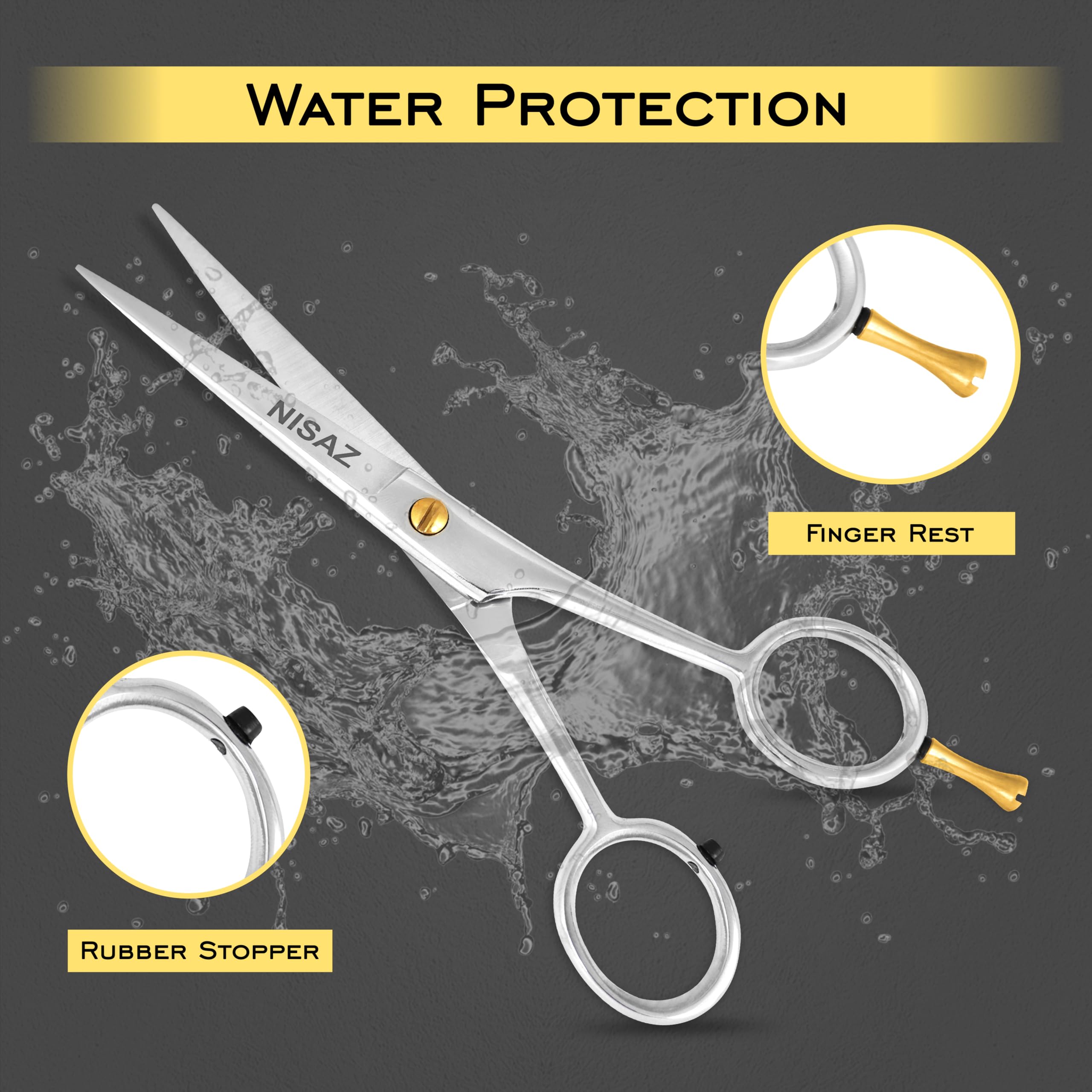 Amazon.com : 6.5 Inches Professional Hair Scissors with PU Leather