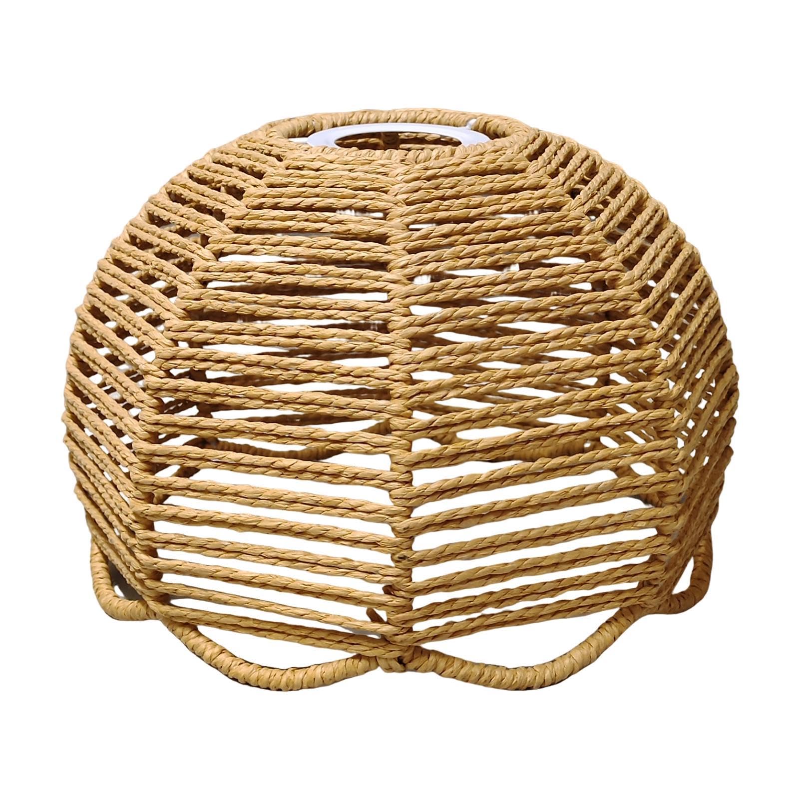 Paper Rope Lamp Shade New Year Laundry Room Dining Room Woven Lampshade Only Style B|Home & Garden|Lamps, Lighting & Ceiling Fans|Lamp Shades-image-0