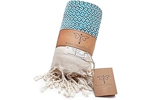 SMYRNA TURKISH COTTON Throw Blanket for Outdoor and Indoor Use