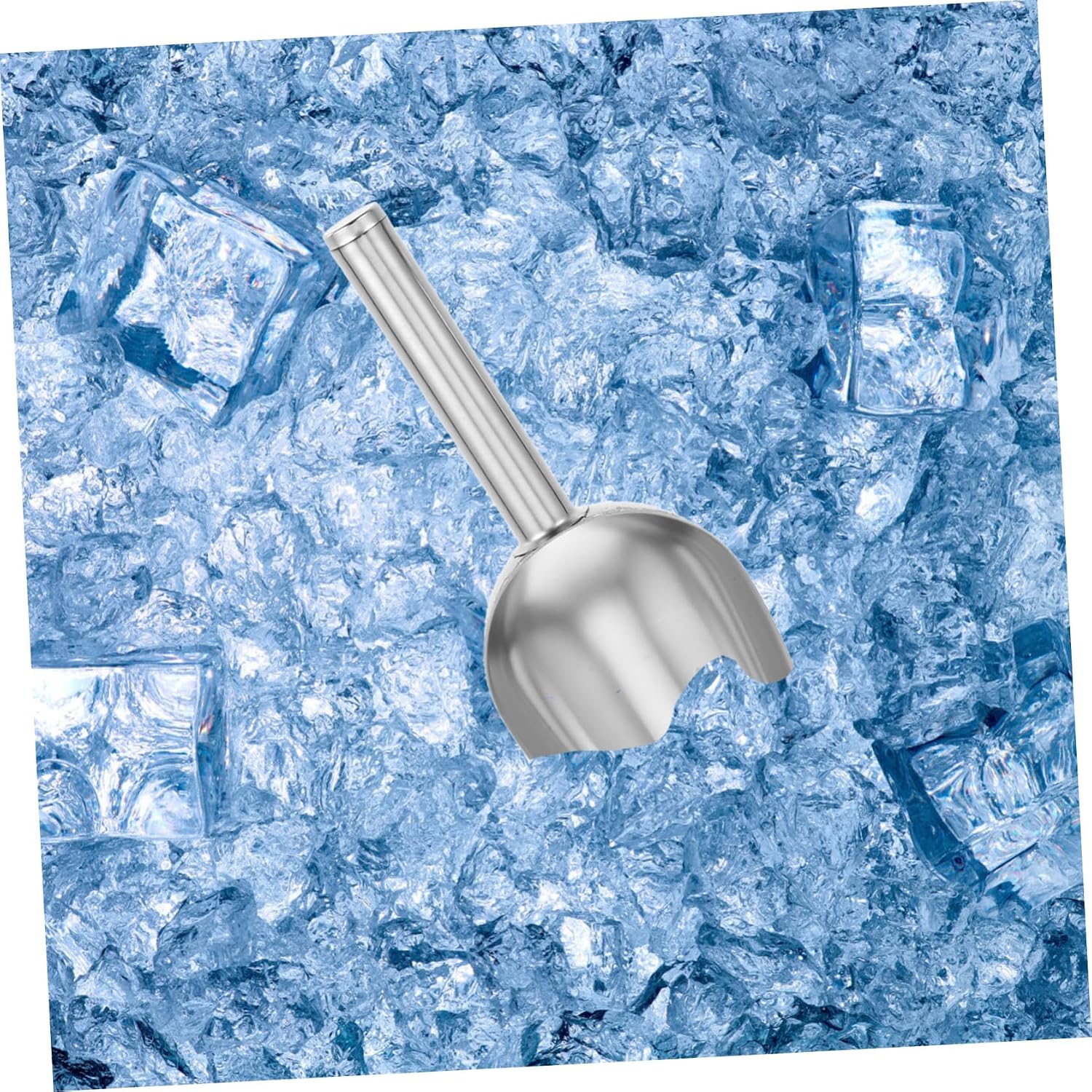 Unomor Ice Cube Scoop Tongs Stainless Steel Bar Buffet Small Dishwasher Safe Ergonomic Handle for Kitchen