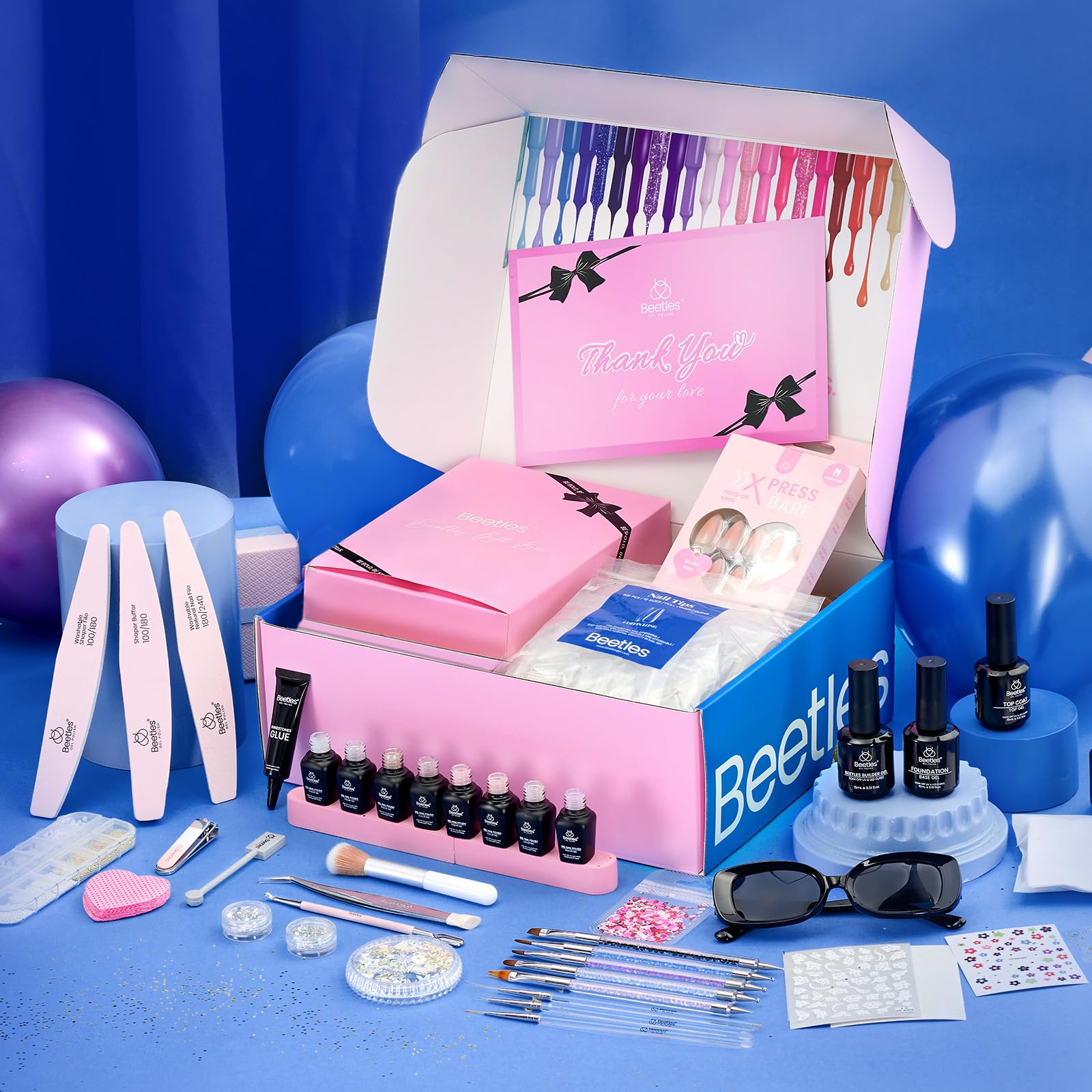 Amazon.com: Beetles Jelly Gel Nail Polish Set - Gift Box Nude