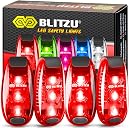 LED Safety Lights 4 Pack, Clip On High Visibility Strobe Light for Walk Run