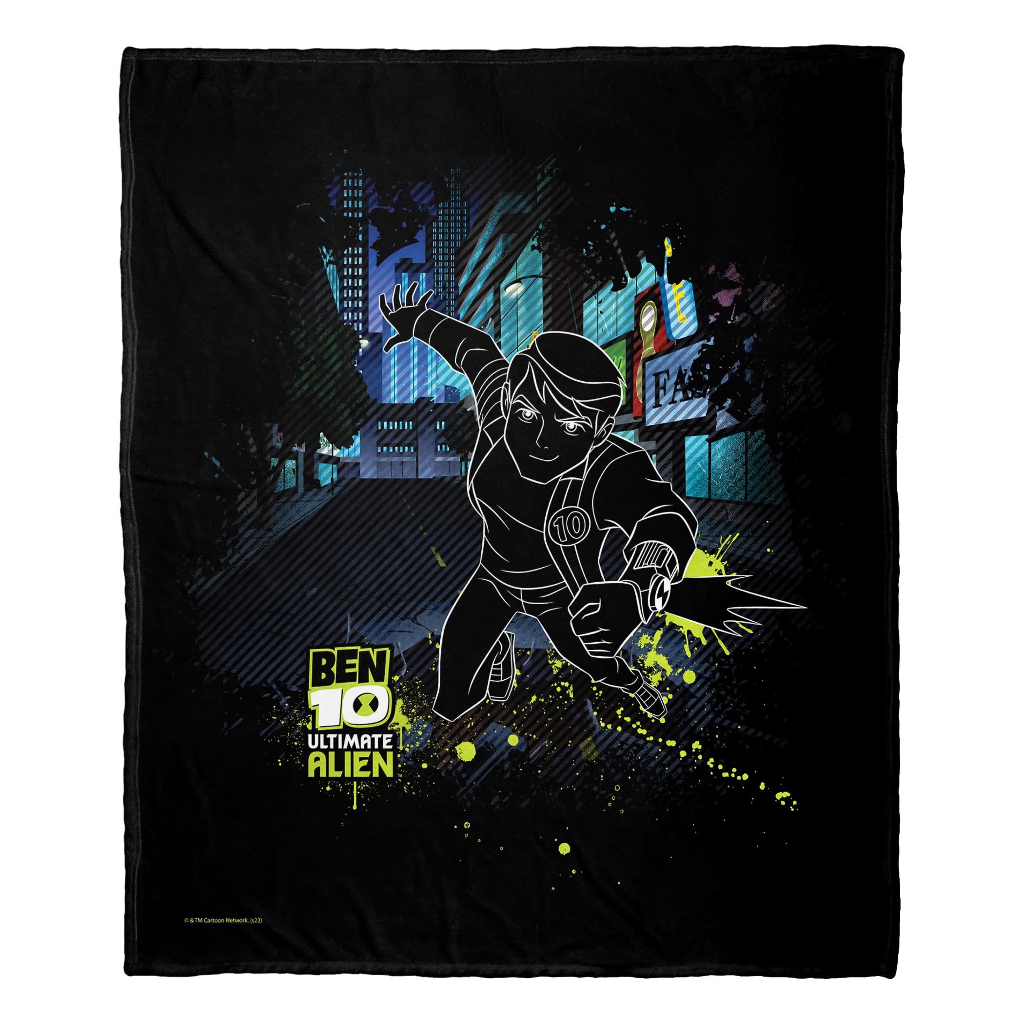 Northwest Cartoon Network - Ben 10 Silk Touch Throw Blanket, 50" x 60", Ultimate Alien