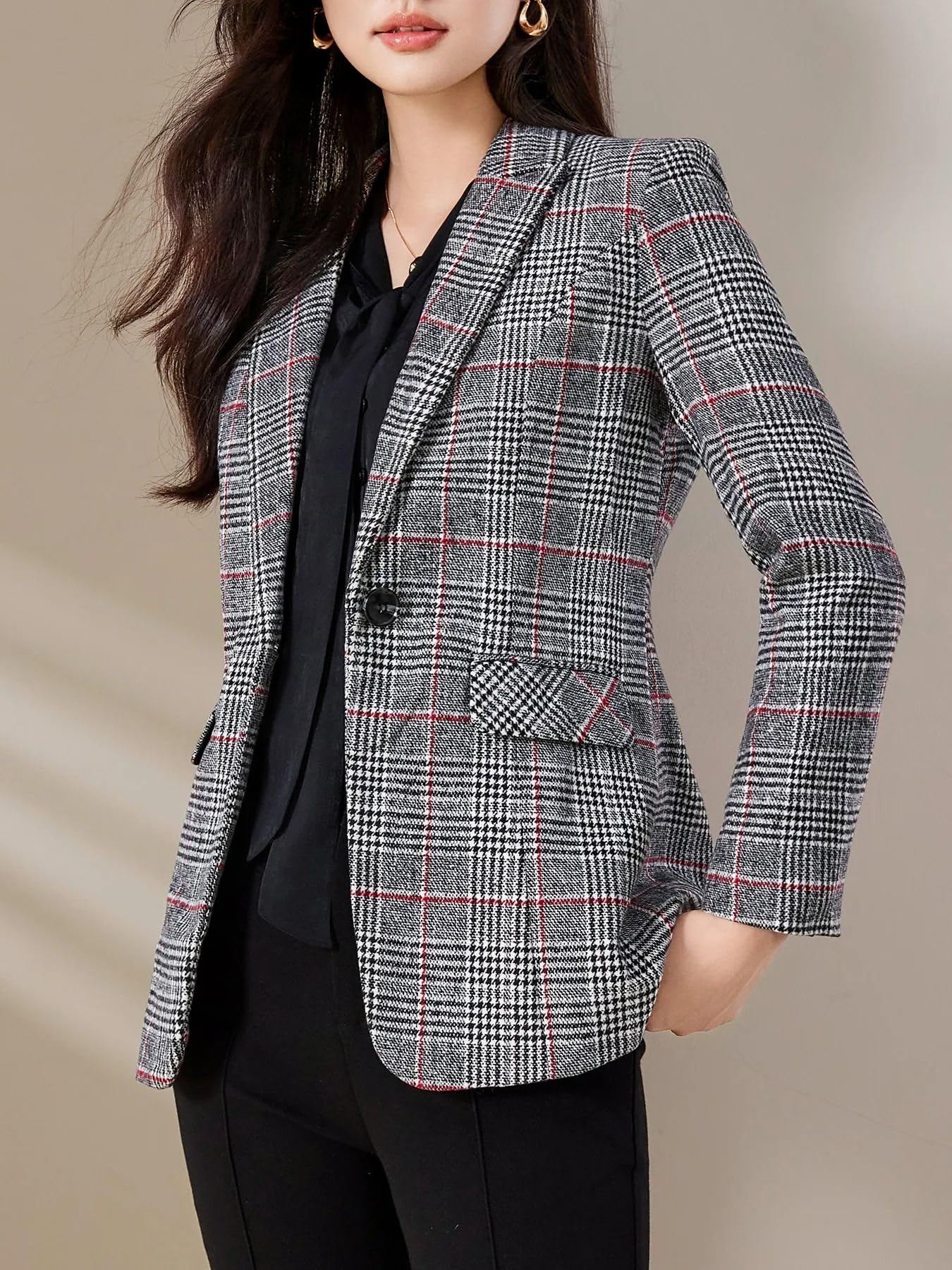 GUOYUXIAO Giacca da Pendolare Professionale, Slim Business per Ufficio Quotidiano