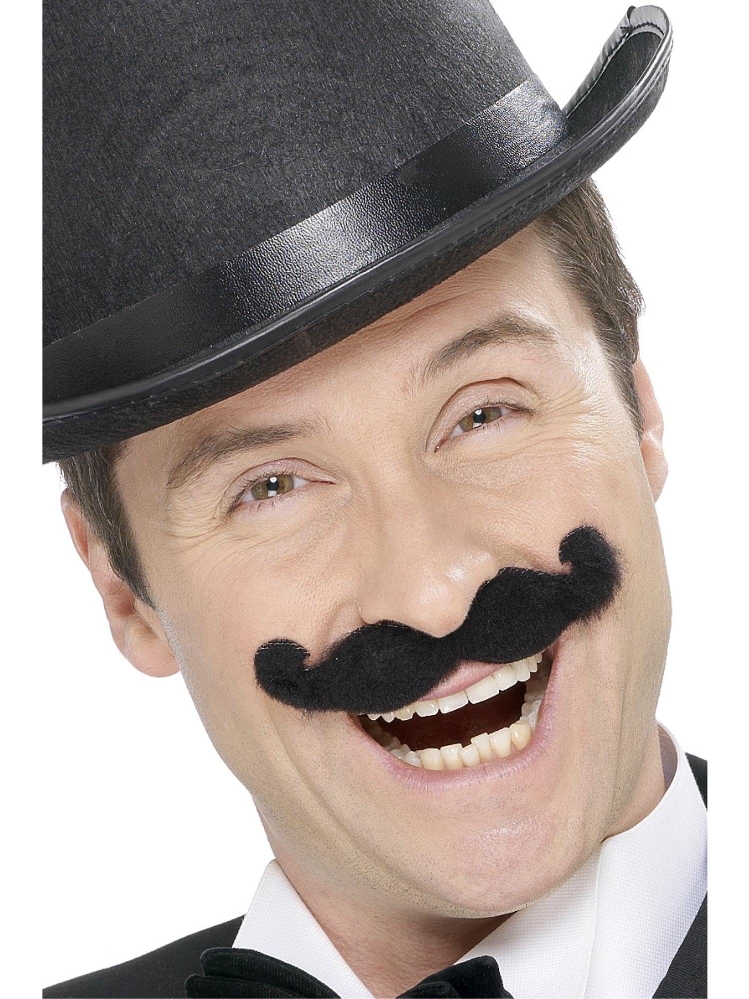 Tales of Old England Music Hall Tash, Black Self Adhesive, Hospital Fancy Dress, Facial Hair Dress Up Cosmetics & Disguises Halloween, World Book Day