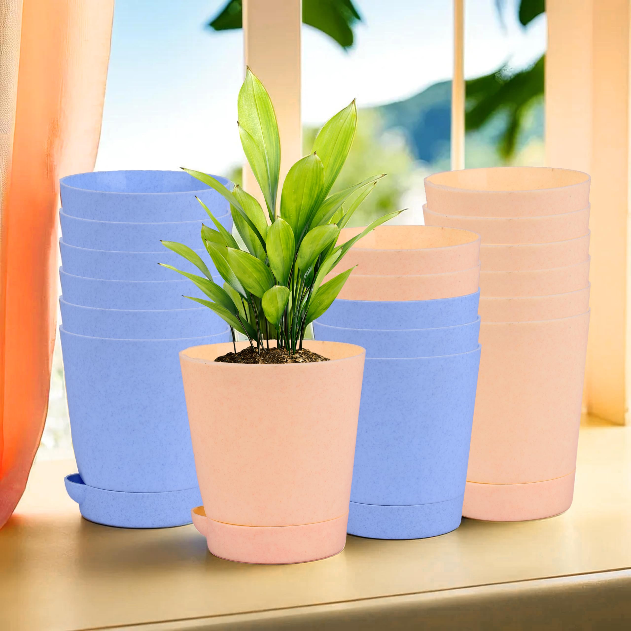 Kuber Industries Flower Pots - 12 Pack -23