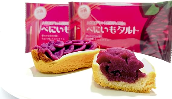 販売する 紅芋タルト 食品サンプル ミニチュアフード 沖縄限定