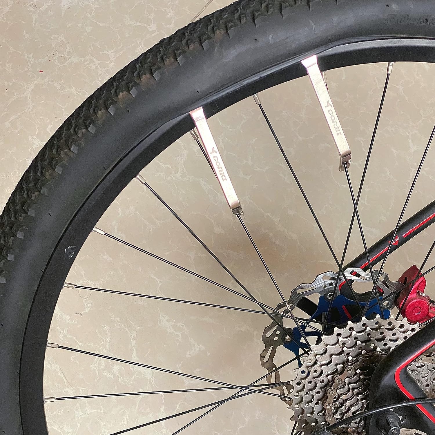 Lot De 3 Démonte-pneus KYLOS – Acier Chrome 45, 11,5 Cm, Ergonomique, Noir, Pour Réparation Vélo