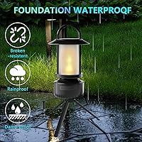 Vista 3 de Altavoz Bluetooth al aire libre, linterna de camping, altavoz de luz de camping impermeable, luz nocturna que se puede utilizar para la decoración