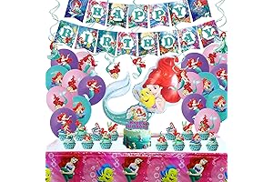 Decoración de Ariel la Sirenita para Fiesta Decoración Cumpleaños para Niñas