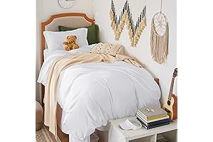 Sormag Premium White Twin Duvet Cover Set