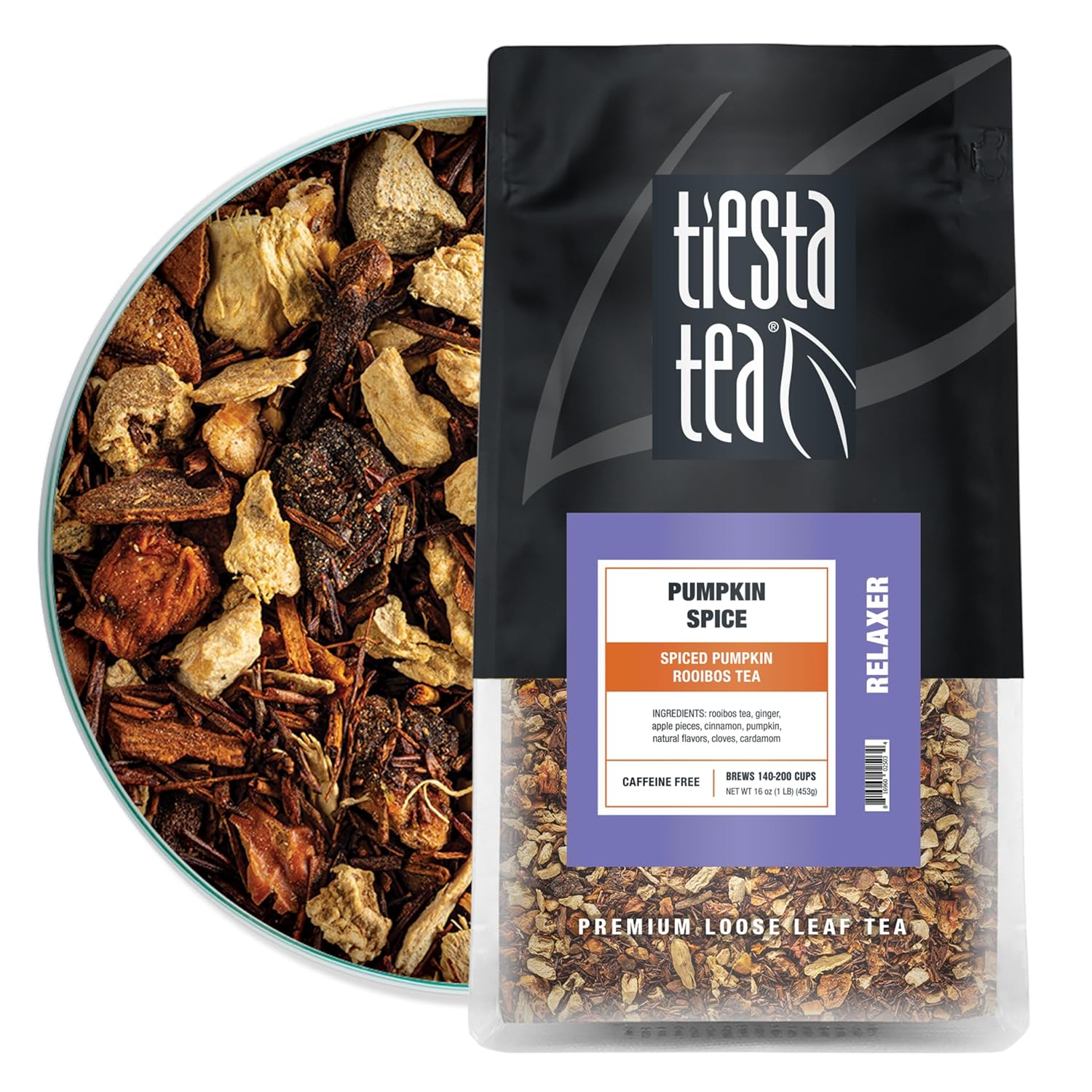 Tiesta Tea Pumpkin Spice Rooibos Tea Premium Loose