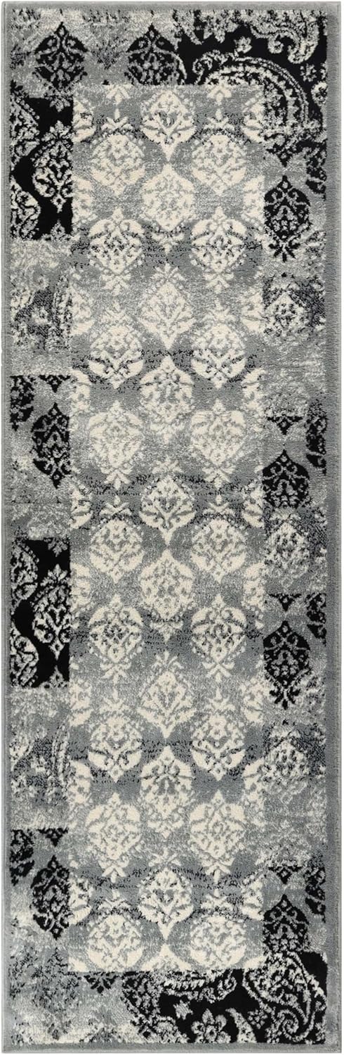 Superior Mystique 2.6' x 8' Area Rug, Contemporary Living Room & Bedroom Area Rug, and Water-Repellent for Residential or Commercial use, multi-color (2.6x8RUG-MYSTIQUE)