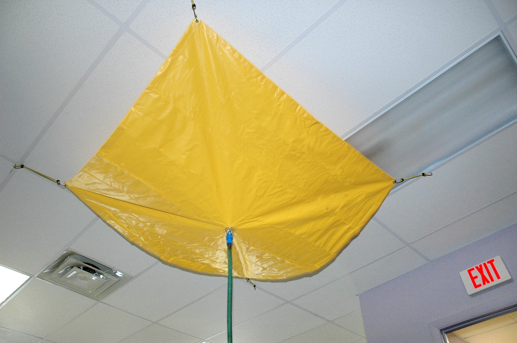 UltraTech 1785 Vinyl Coated Ultra-Roof Drip Diverter, 5' Length x 5' Width, Yellow