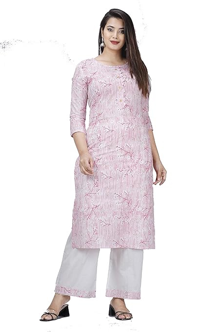 Cotton Kurta With Pazzo