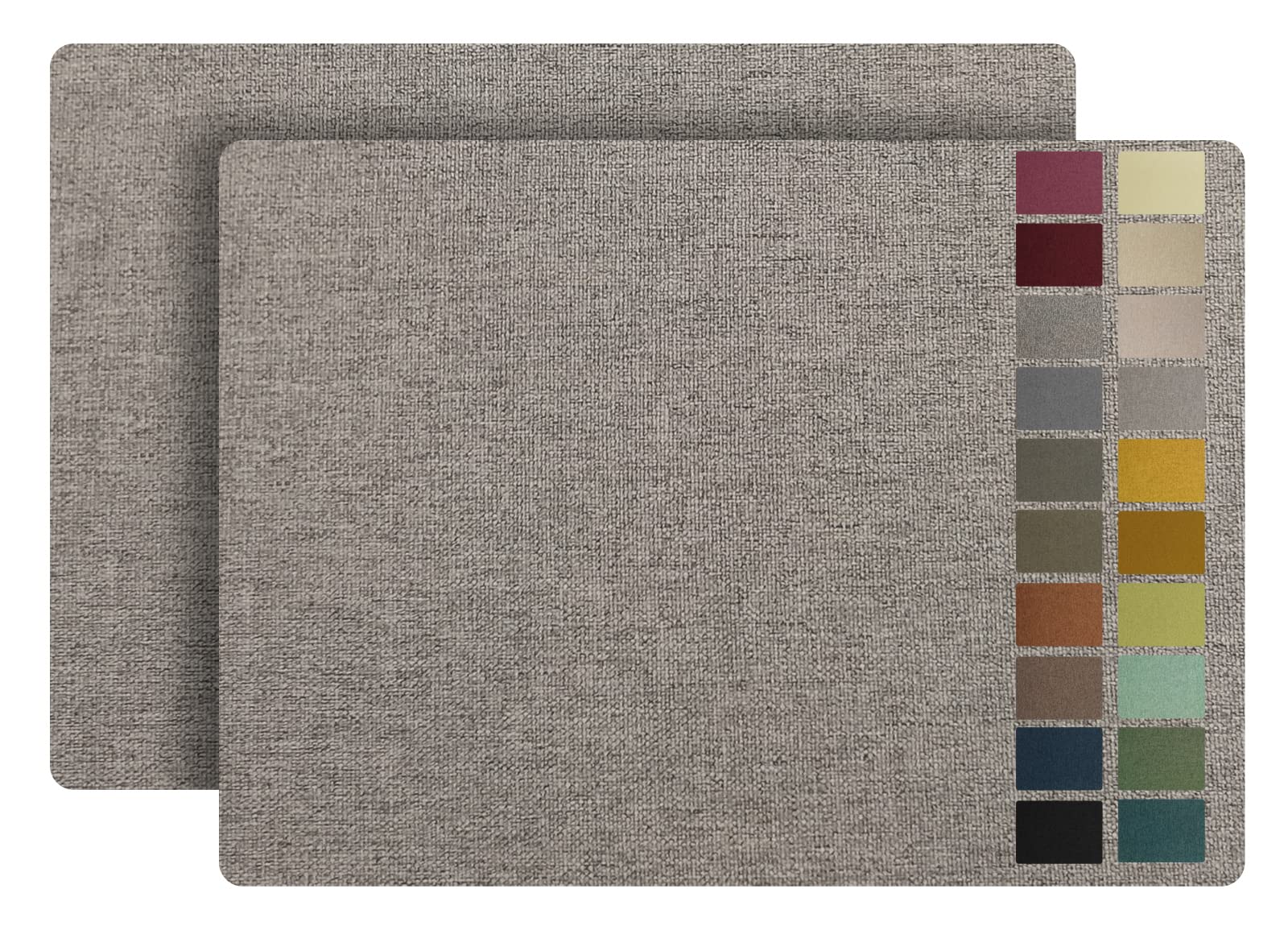 ILOFRI Linen Fabric Patches Self Adhesive 8x11 inch 2pcs, Durable Fabric Couch Repair Tape Kits for Upholstery, Furniture, Car Seats, Office Chair, Sofa, Clothing, Jackets, Crafts - Beige Grey 3.0