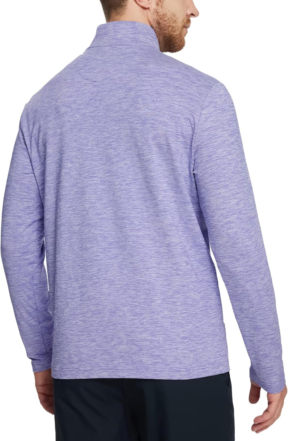 M MAELREG Quarter Zip Pullover Men Dry Fit Brushed Performance Long Sleeve Mock Neck Sports Golf 1/4 Zip Sweatshirts for Men - Image 4