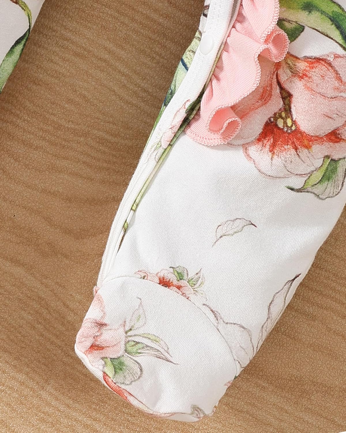 Yvowming Newborn Baby Girl Clothes Ruffle Jumpsuit Romper Infant Coming Home Outfit for Baby Girl - Image 5