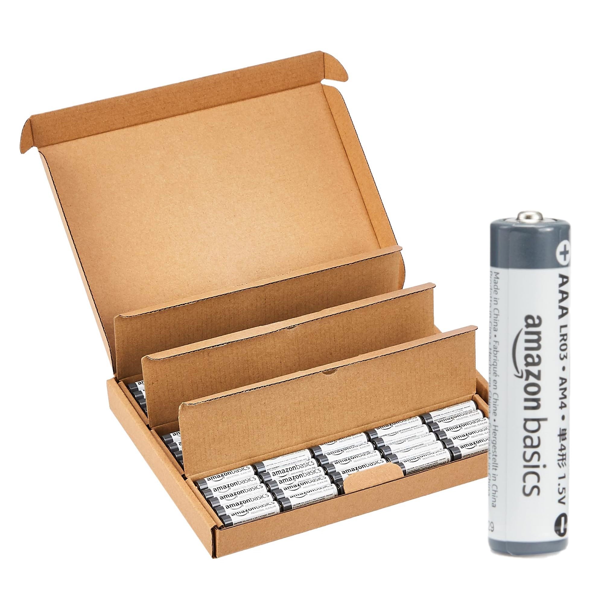 Amazon Basics 150 Pack AAA Industrial Alkaline Batteries 1.5V 5 Year Shelf Life